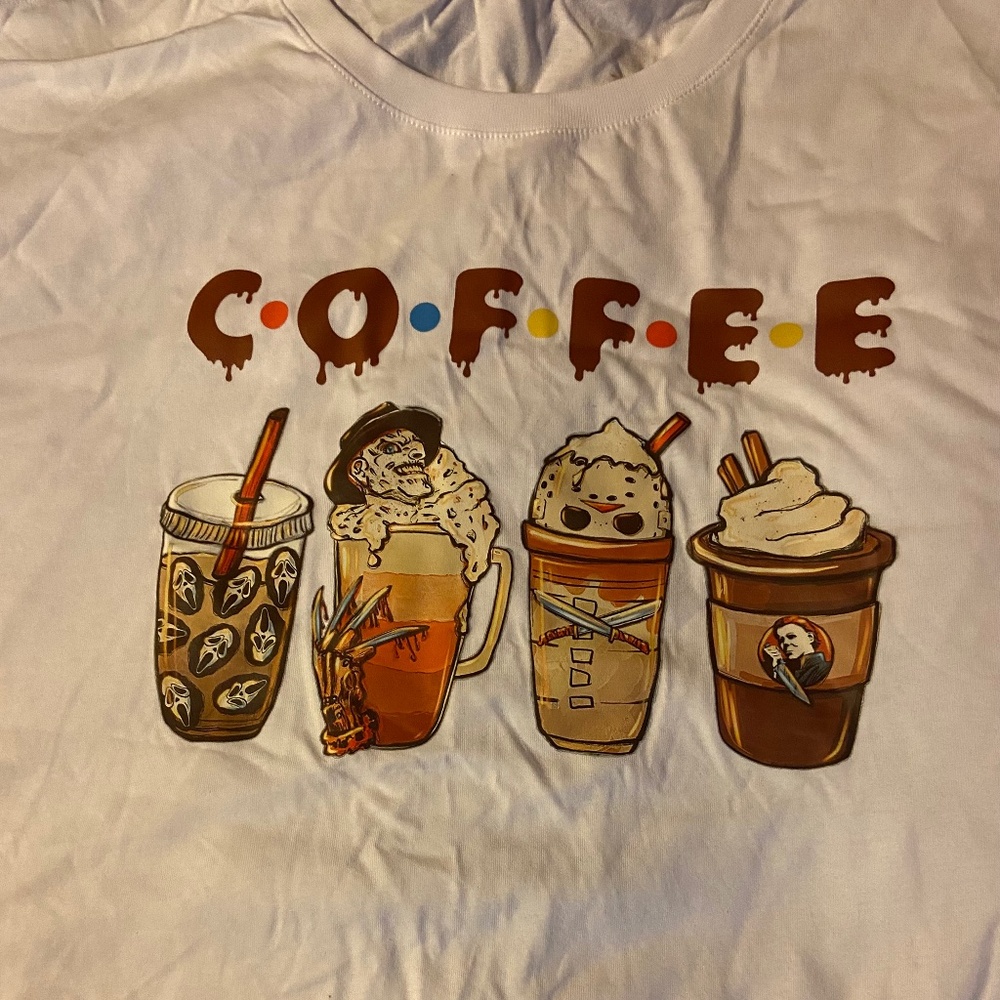 Horror t-shirt (Coffee)
